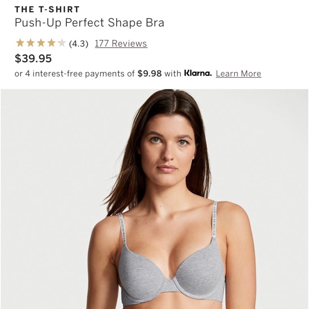 Victoria’s Secret 36D 
T-Shirt Push-Up Perfect Shape Bra